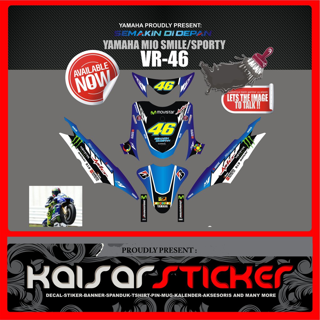 Yamaha Mio Smile Full Body Decal - Sporty VR 46 Full Body