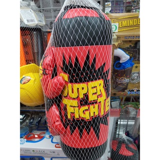 jt5 ของเล่น กระสอบ ต่อยมวย พร้อมนวม สำหรับเด็ก 1ชุด s super fighter boxing sack for child3+