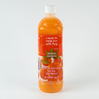 ราคาพิเศษ!! กรีนการ์เด้น น้ำส้ม 100% 1000 มล. Green Garden Orange Juices 1000 ml