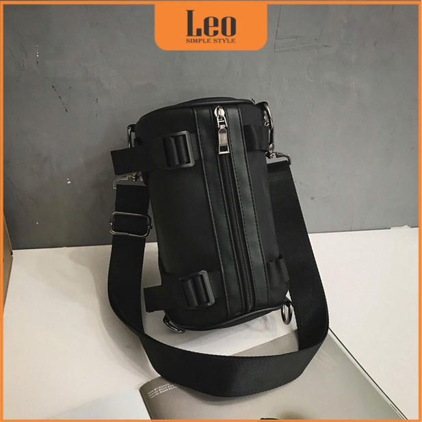 Compact Mini Crossbody Bag สําหรับผู้ชายและผู้หญิง LEO Slim Bag Unisex นําเข้าผ้า Oxford กันน้ําออกแ