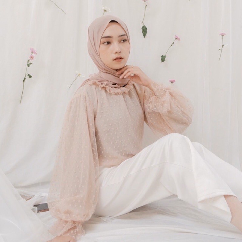 Ready Dotty Blouse by Edmee Outfit