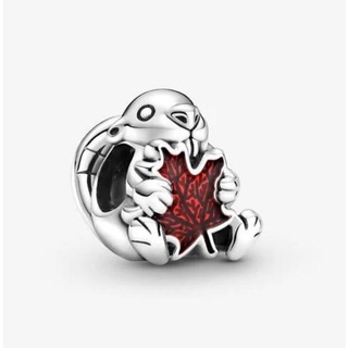 [พร้อมส่ง สินค้าแท้ 💯] Pandora Canadian Beaver &amp; Maple Leaf Charm