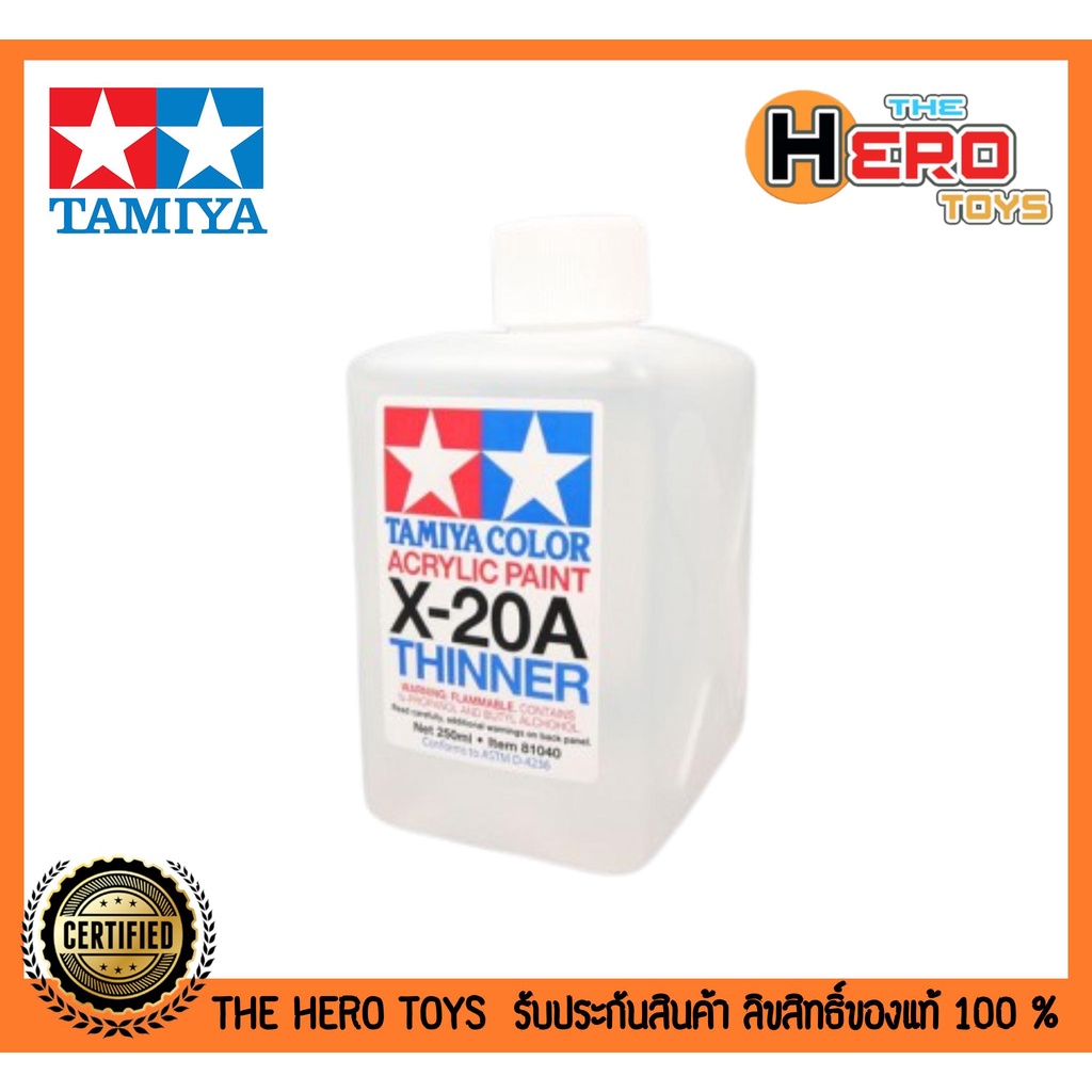 Tamiya X-20A acrylic thinner 250ml.  81040