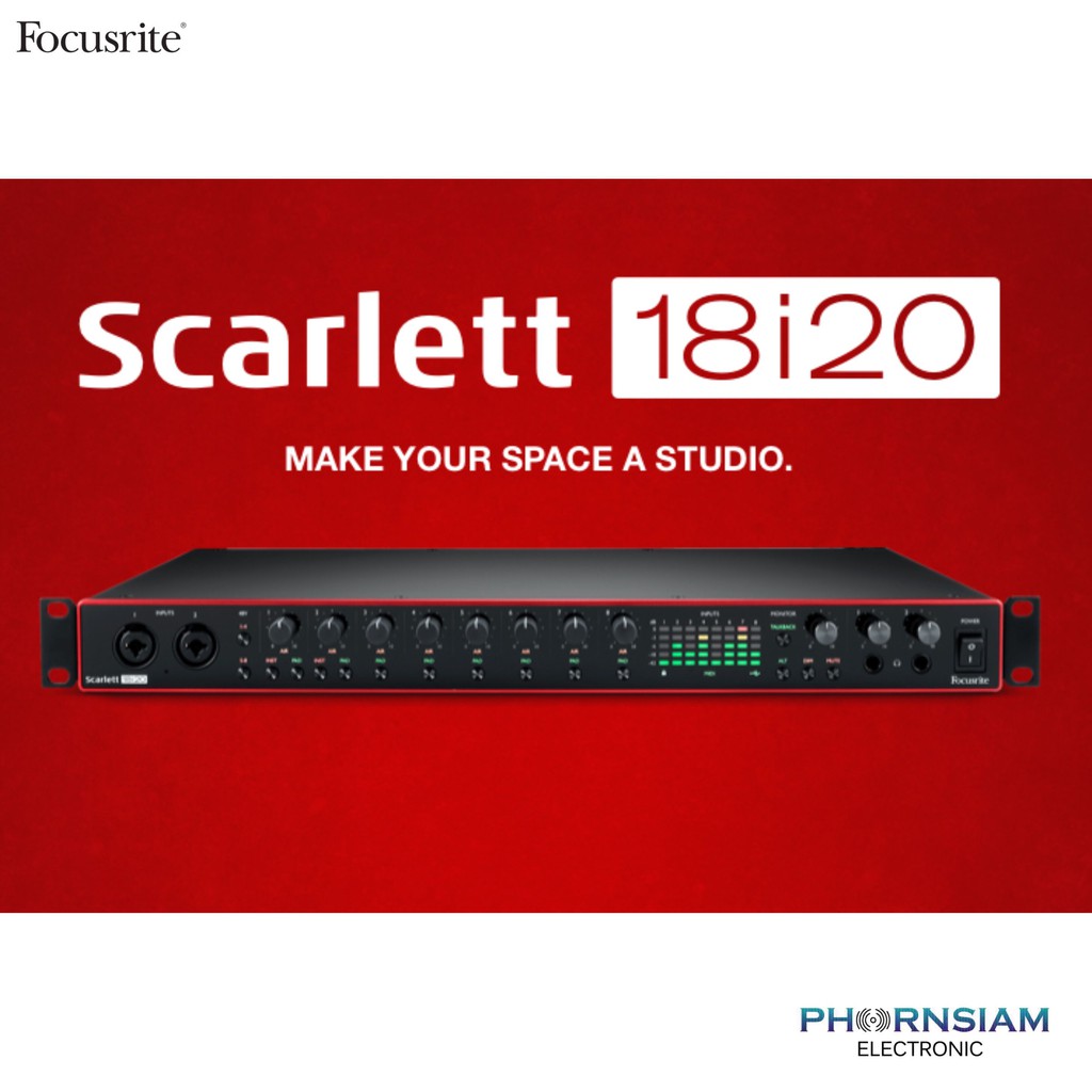Phornsiamelectronic Focusrite Scarlett 18i20 3rd Gen