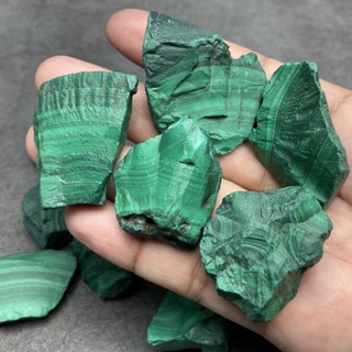 MA20 มาลาไคต์ ( Malachite ) เลือกชิ้นได้ ของแท้ หินธรรมชาติ หินสี หินแร่ ของสะสม หินมงคล แร่หายาก หินนำโชค หินสะสม