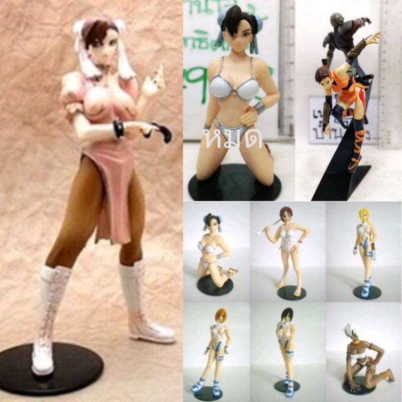 (แท้/มือ2) Yujin SR Capcom Summer Suit Gashapon Capcom Girl sexy Chun Li White Bikini Figure ชุนหลี,Onimusha  Vol.2