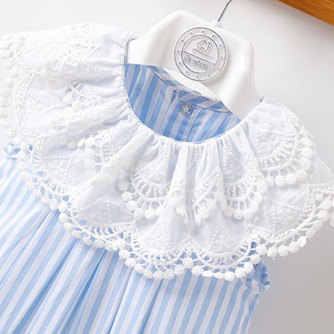 ชุดบอดี้สูทสําหรับเด็กทารกผู้หญิงแขนกุด + ที่คาดผม 2 ชิ้น - รูปที่ 2