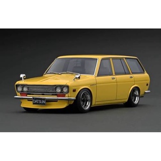 Ignition Model : IG2222 1/18 Datsun Bluebird (510) Wagon Yellow