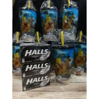 7EP แถมฟรี Halls แก้วแองกรี้เบิร์ด​3 มิติ 2 ใบ 2 แบบ