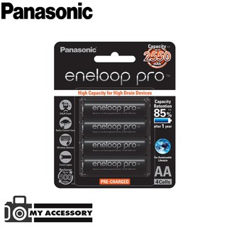 Eneloop Pro AA 2450mAh High capacity pack 4 (up to 2550mAh) ถ่านชาร์จ ถ่าน AA