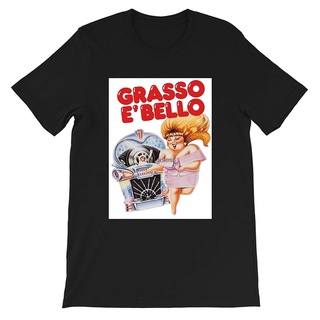 เสื้อยืด พิมพ์ลายโปสเตอร์ภาพยนตร์ภาพยนตร์ Hairspray Gro e Bello 1988 Italian Title Cinema สําหรับผู้ชาย และผู้หญิง (1)S-