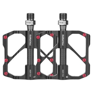 BNVB 1 คู่ MTB เหยียบจักรยานลื่น 3 แบริ่ง 9/16 นิ้วแกนสากล MTB Bike Pedal Non-Slip 3 Bearing 9/16 Inch Spindle