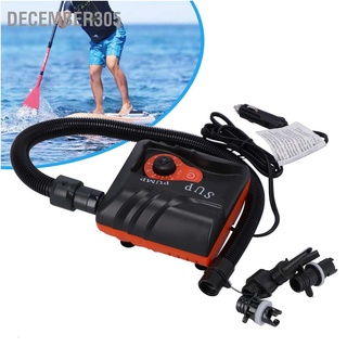 December305 Electric Air Pump Auto Off Paddle Rubber Boat Kayak Intelligent Inflation 12V 16PSI