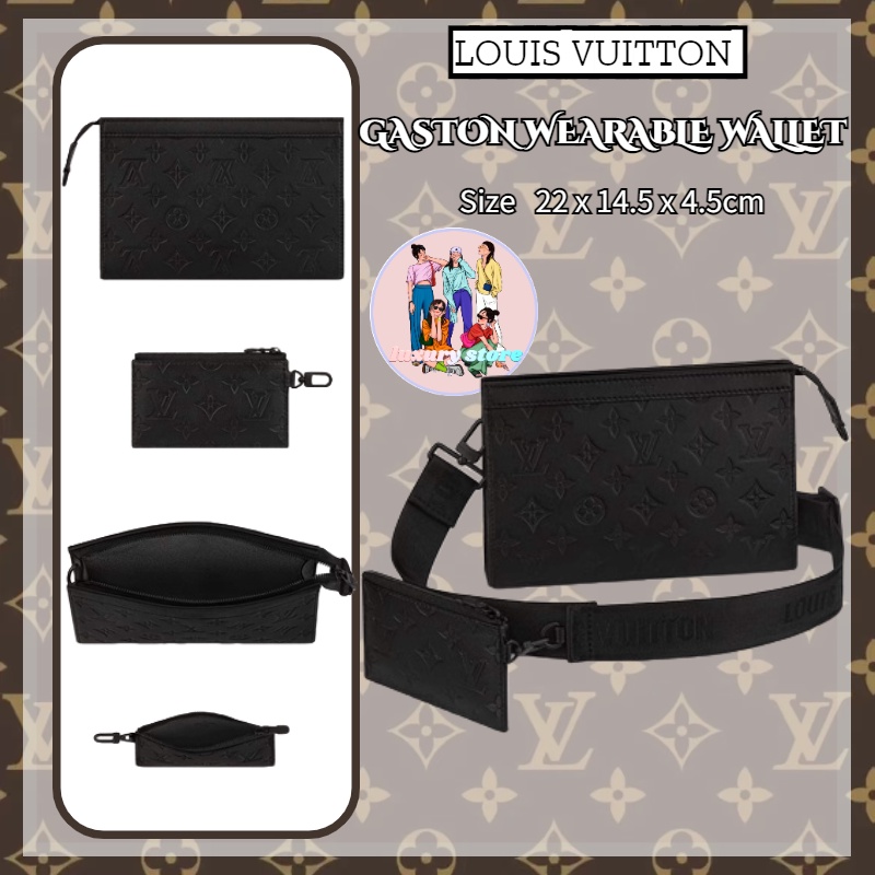 Louis Vuitton  หลุยส์วิตตอง  GASTON WEARABLE WALLET กระเป๋าถือ/กระเป๋าสะพายข้าง/ผู้ชาย/ของแท้100%
