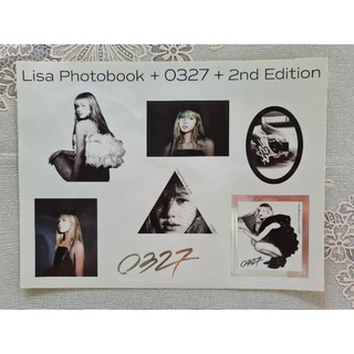 [แท้/พร้อมส่ง] เซ็ท​สติ๊กเกอร์​ YG ลิซ่า Lisa Photobook [0327] Vol.2 Second Edition Blackpink photo book