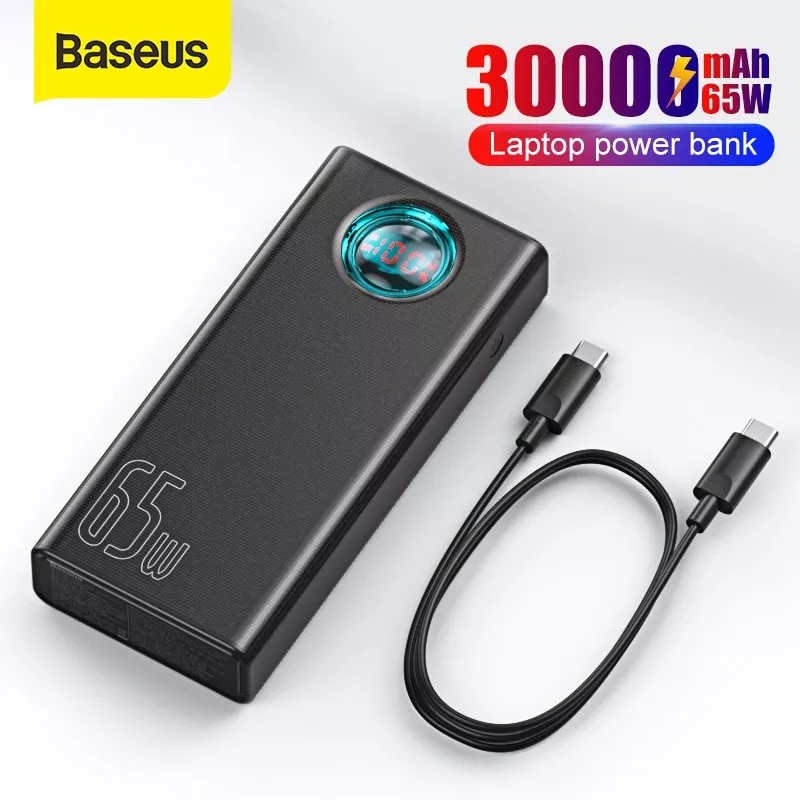 แบตเตอรี่สำรอง Baseus Power Bank 30000mAh 65W PD Quick Charge QC3.0 Powerbank | Shopee Thailand