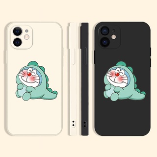 Dinosaur headgear Doraemon เคสไอโฟน 8พลัส เคส iPhone 13 pro max case Xr Xs X max 7 8 se2020 7plus 12 11 pro cover นิ่ม