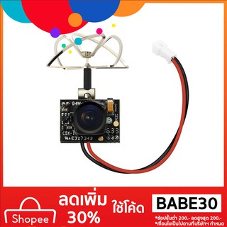 eachine tx 01 ntsc super mini aio 5 . 8 g 40 ch 25 mw vtx 600 tvl 1/4 cmos fpv กล้องวงจรปิดขนาดเล็ก