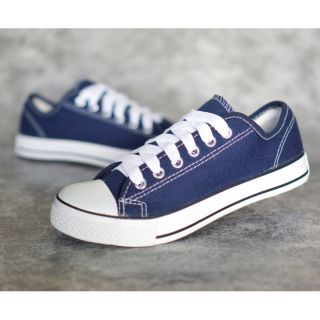 SIZE37-45 รองเท้าสไตส์Converse ยี่ห้อLEO รองเท้าผ้าใบ รหัส955 สีกรม