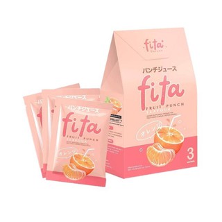 FITA Fruit Punch ผลิตภัณฑ์เสริมอาหาร ไฟต้า รสฟรุตพั้นซ์ (3ซอง)