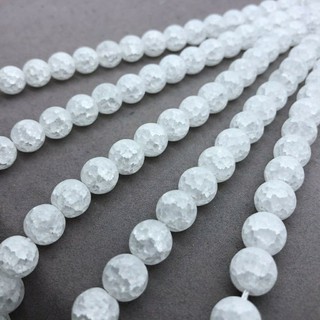 White Crystal (ขัดด้าน) 10mm.(10เม็ด/set)