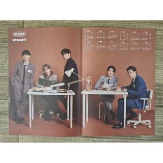 [พร้อมส่ง] โปสเตอร์พับ EXO 2021 Seasons Greetings Baekhyun Chen Chanyeol Kai Sehun