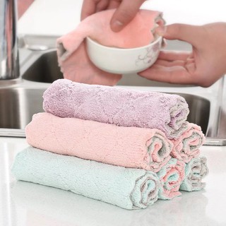 nanarak ผ้าเช็ดทำความสะอาดอเนกประสงค์ ผ้าเช็ดจาน ไมโครไฟเบอร์ Clean Cloths รุ่น 5247