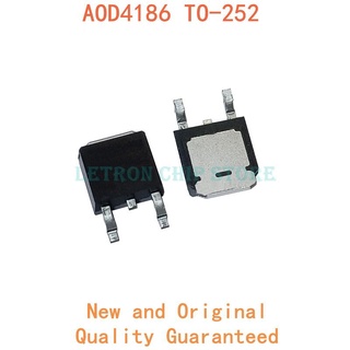 NOVO ของแท้ ชิพ ic aod4186 a-252 d4186 to252 mosfet N-CH 40v 10a 10 ชิ้น