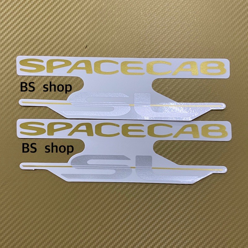 สติ๊กเกอร์* SPACECAB SL ติดกระจกแค๊ป ISUZU TFR ปี 96 ราคาต่อคู่ มี 2 ชิ้น