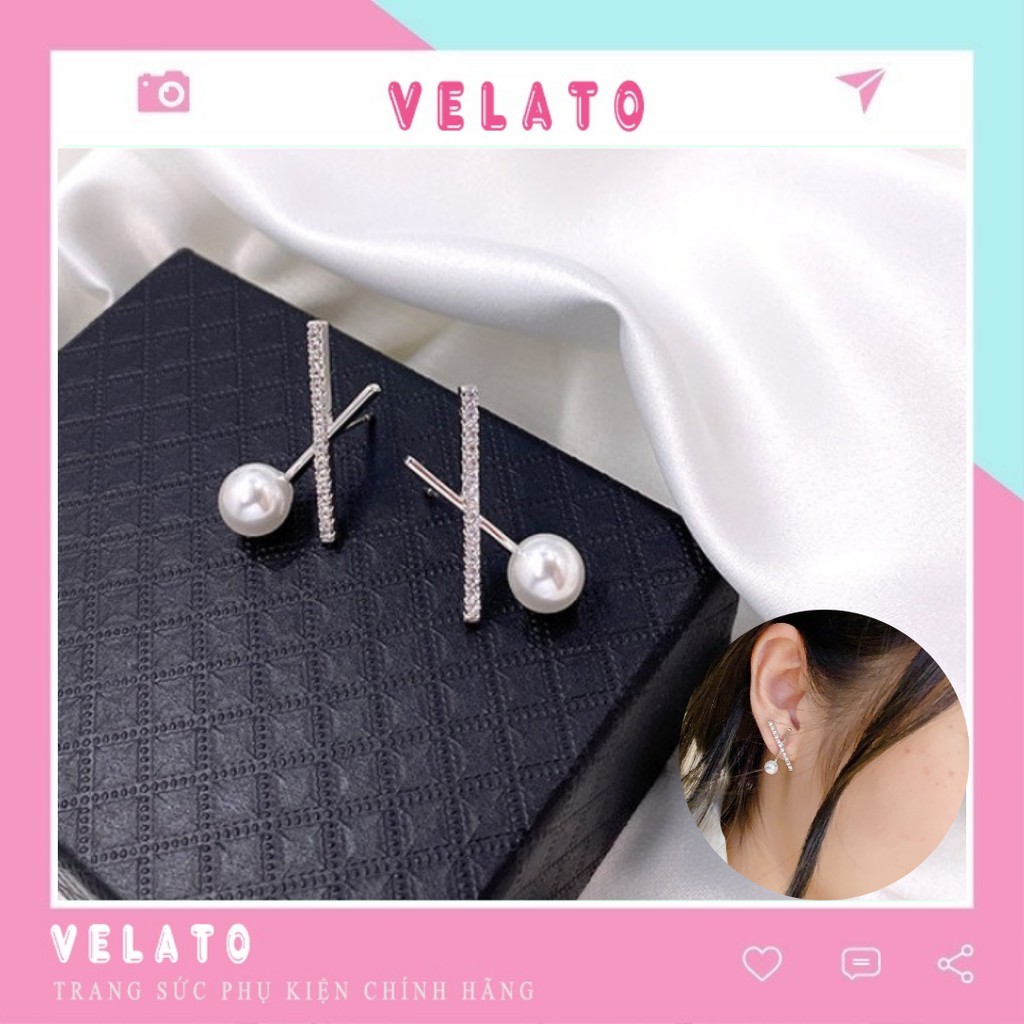 Velato HA11 ต่างหูไม้กางเขนบุคลิกภาพสําหรับผู้หญิง