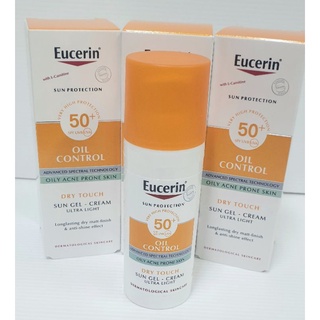 (ของแท้💯%)🌞Eucerin Sun Oil Control Gel-Cream Dry Touch SPF50+ 50ml