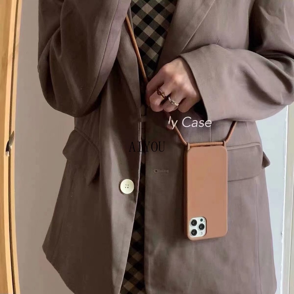 เคสซิลิโคนนิ่ม พร้อมสายคล้องคอ สําหรับ iPhone 17 16 Pro รูปที่ 5
