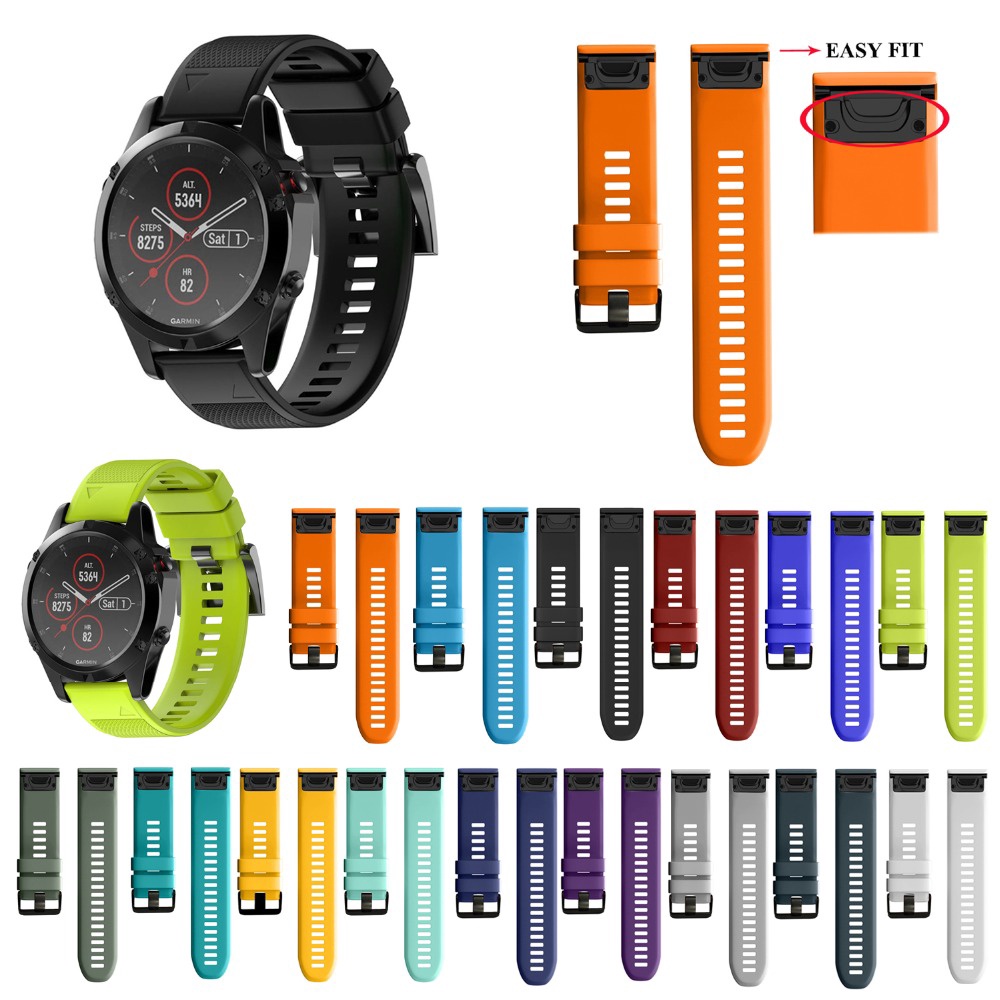beiziye สาย Garmin Fenix 7X สายซิลิโคน สําหรับ Garmin Fenix 7 สมาร์ทวอทช์ ปลดเร็ว สายนาฬิกาซิลิโคน ใส่ง่าย สายนาฬิกาซิลิโคน
