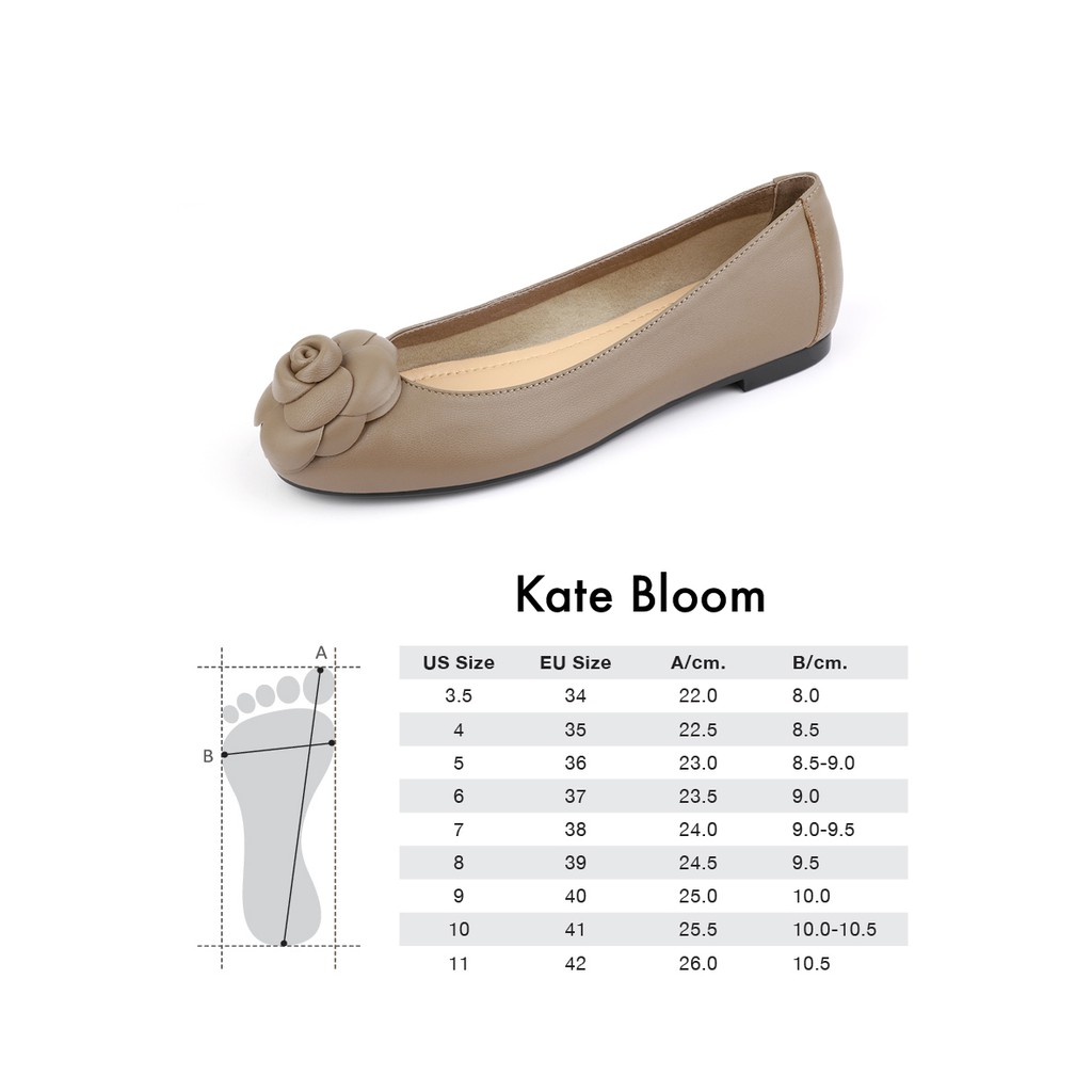 Sweet Palettes รองเท้าหนังแกะ Kate Bloom Rose #6
