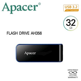 Apacer AH356 USB3.2 แฟลชไดร์ฟ 32GB (Apacer AP32GAH356B-1)