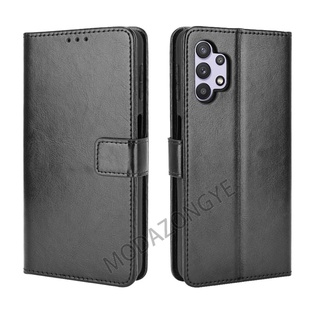 Samsung Galaxy A13 เคส เคสฝาพับ PU Leather Wallet Case Stand Holder Flip Galaxy A13 A 13 เคส