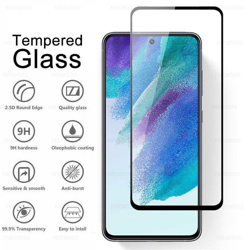 ฟิล์มเต็มจอ ฟิล์มกระจกนิรภัย For Samsung Galaxy A26 A36 S56 S21FE S21 FE 5G 2022 SM-G990B /Ds 6.4 ฟิล์มป้องกันโทรศัพท์