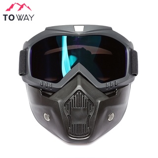 TOWAY-MASK หน้ากากขี่กลางแจ้ง แว่นครอบตา หน้ากากมอเตอร์ไซค์ฮาร์เลย์, อุปกรณ์ Field CS แว่นตาเต็มหน้า  KT-1140