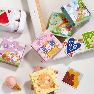 🌟Little Box Sticker สติ๊กเกอร์กล่องน่ารัก 25ลาย,50ชิ้น/กล่อง