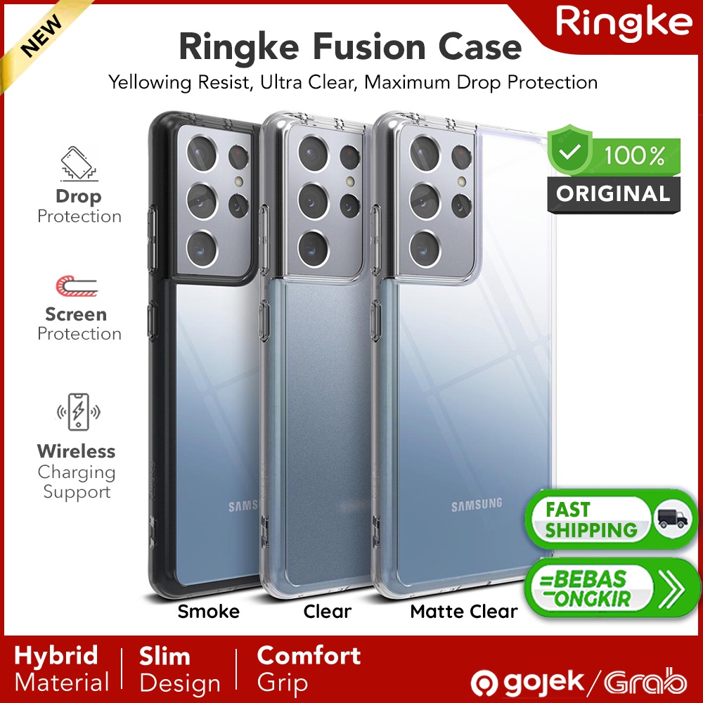 Samsung S21 Ultra / Plus Ringke Fusion Clear Casing