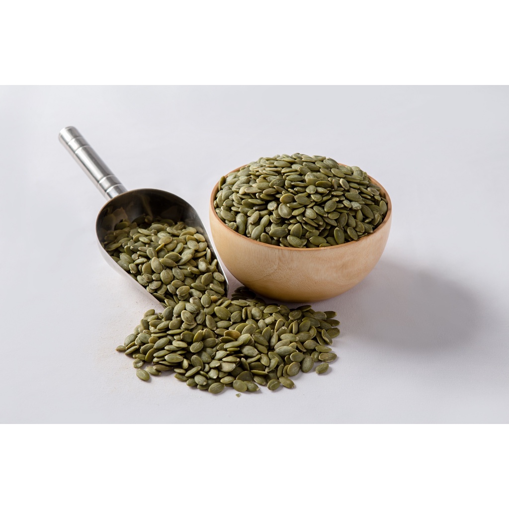 เม็ดฟักทอง(ดิบ)แกะเปลือก เกรดAAA pumpkin seed เมล็ดฟักทอง ฟักทอง เม็ดฟักทองออแกนิก ธัญพืช เนื้อเม็ดเขียว  ของทานเล่น ราคา ถูกที่สุด ดีลบีเคเค แกลเลอรีภาพที่ 2