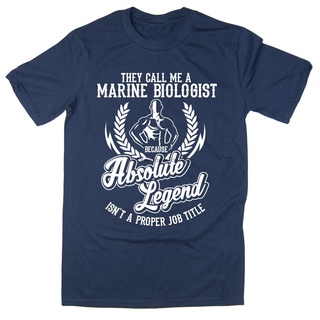 เสื้อยืดพิมพ์ลายแฟชั่น เสื้อยืด ลาย Marine Biologist Legend! เสื้อยืด ลายตลก มีให้เลือก 6 สี (1)