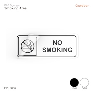 สติกเกอร์ติดผนัง ลาย No smoking สําหรับสูบบุหรี่