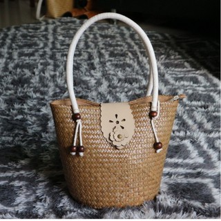 กระเป๋าสาน กระเป๋าถือรักษ์โลก Handmade bag กระเป๋ากระจูด