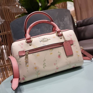 COACH ROWAN SATCHEL WITH SPACED  WILDFLOWER PRINT