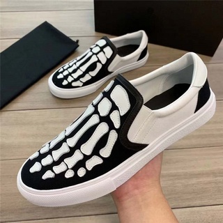 【HOT SALE】🔥Amiri loafers รองเท้าผ้าใบ รองเท้าผู้ชายหนังระบายอากาศแบบสบาย ๆ 🔥