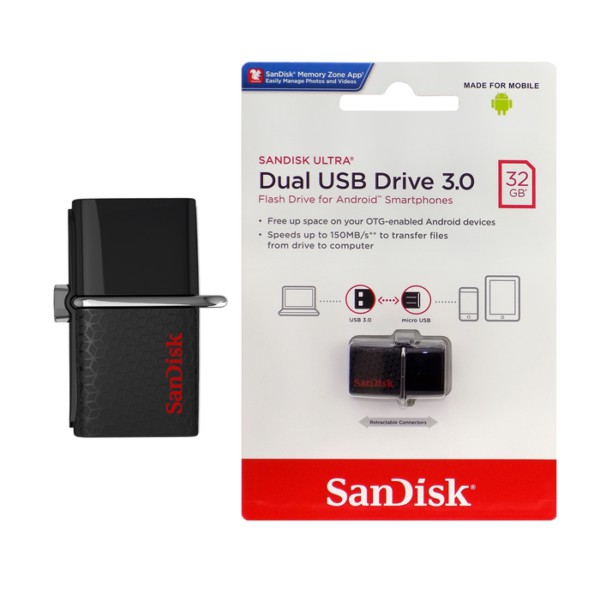 แฟลชไดร์ฟ OTG 3.0 32GB Sandisk