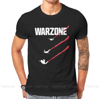 Cod เสื้อยืดผ้าฝ้าย พิมพ์ลาย Ops Cold Warzone Dropping In Floor สีดํา สไตล์วินเทจ ฤดูร้อน สําหรับผู้ชาย วัยรุ่น#39; s เส