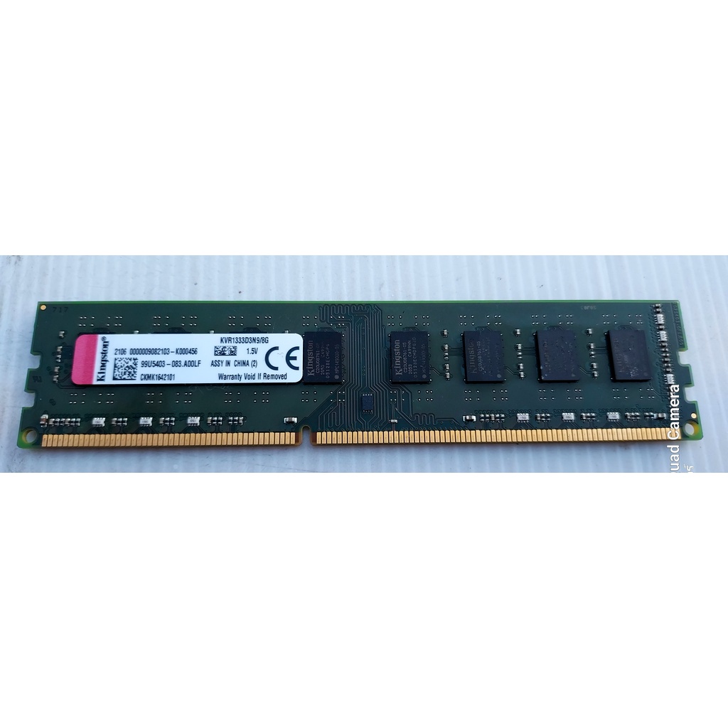 แรมPC   DDR3   Bus 1333  8GB มือสอง ราคาถูก