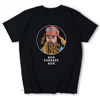 เสื้อยืดแขนสั้น พิมพ์ลาย Run Forrest Run Gump แฟชั่นสําหรับผู้ชาย